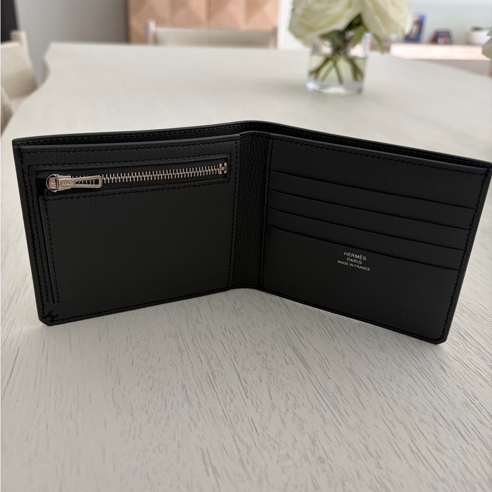 Hermès Black Leather Wallet